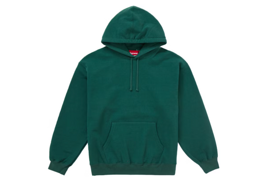 Supreme Satin Applique Hooded Sweatshirt FW24 Dark Green
